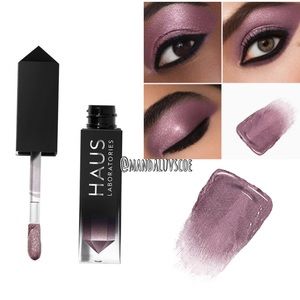 💗HAUS LABORATORIES Glam Attack Liquid Eyeshadow Shimmer Powder Rose B*tch